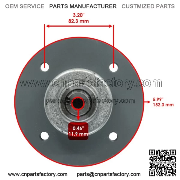 60" 72" Deck Spindle for Bad Boy AOS 2009-2010 / AOS Diesel 2010 037-4000-00 - Image 3