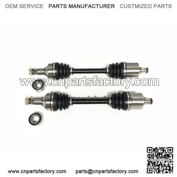 Set of Rear Axles & Wheel Bearings for Arctic Cat Wildcat Trail 700 14-20 - Image 2