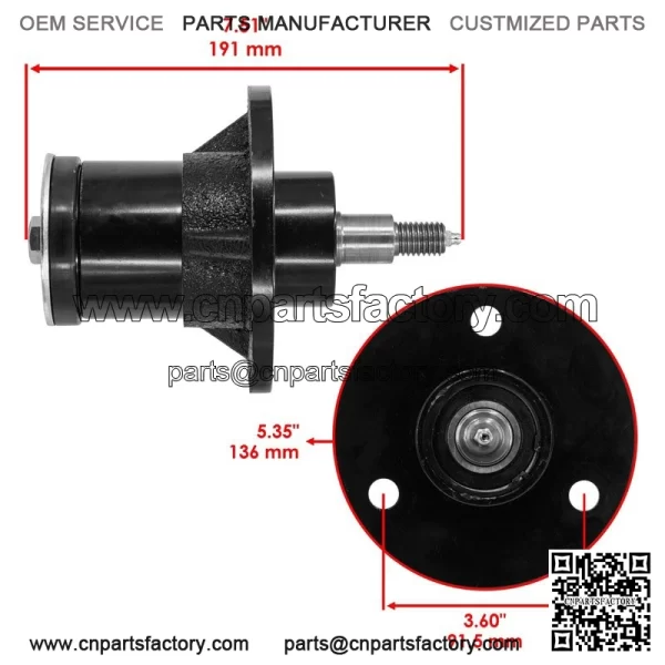 72" Deck Spindle Assembly For Bush Hog ATH720 FTH 720 RDTH 72 TD-1500 TD-1700 - Image 2