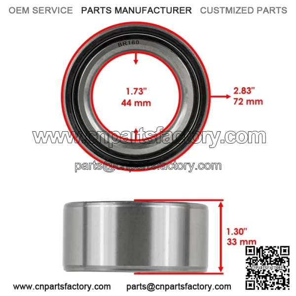 Front Knuckles Bearing For Polaris RZR 800 2008-2013 RZR 570 2012-2020 - Image 2