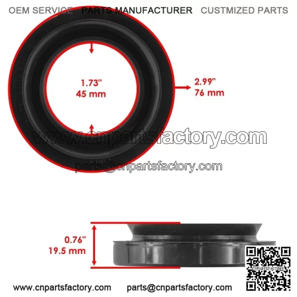 43620-HP5-600 Rear Brake Drums & Seals For Honda Rancher 420 TRX420 2007-2013 - Image 5