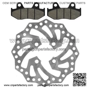 Rear Brake Disc Rotor w/ Pads fits Yamaha YFZ450R / YFZ450RSE Special 2009-2021