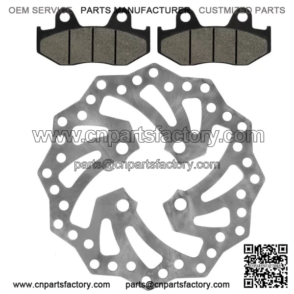 Rear Brake Disc Rotor w/ Pads fits Yamaha YFZ450R / YFZ450RSE Special 2009-2021