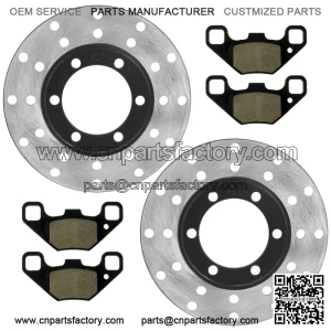 0454412 Front Brake Disc & Pads For Polaris RZR 170 2009-21 Left & Right