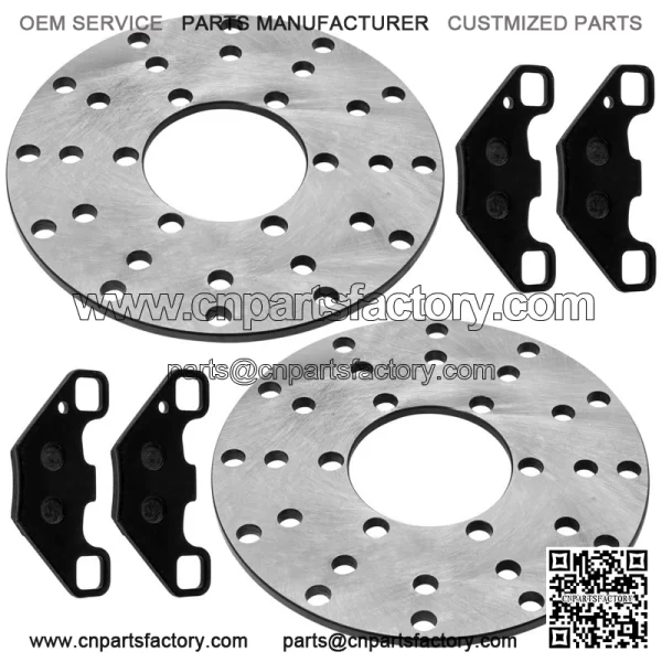 0454412 Front Brake Disc & Pads For Polaris RZR 170 2009-21 Left & Right - Image 5