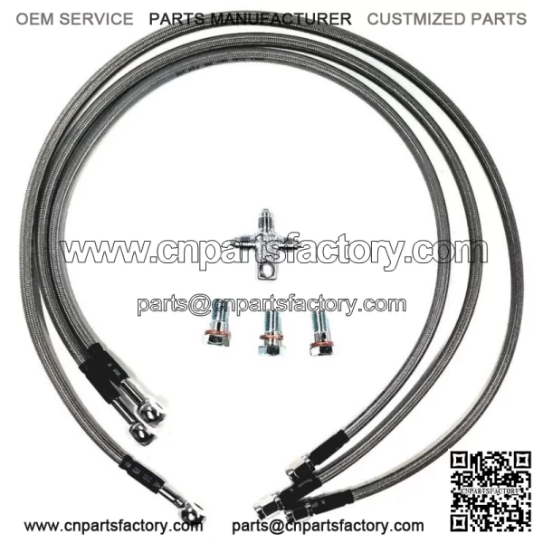 Yamaha YFZ 450  A Arms +2 +1  Chromoly  Adjustable 04 05 Brake Lines Clamps Alba - Image 3