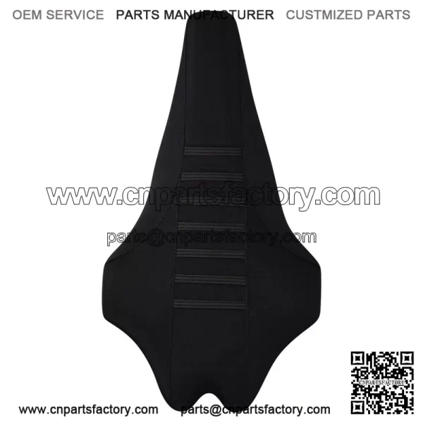 Yamaha YFZ 450R Seat Cover 2009 - 2020   BLACK / BLACK / BLACK RIBBED QUAD #201 - Image 3