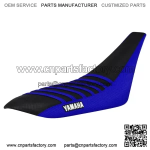 Yamaha YFZ 450 Gripper Seat Cover 2004-2013  BLUE/BLACK/BLUE ribs LOGO #200
