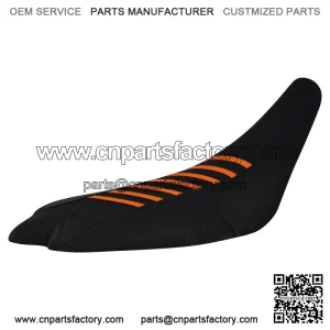 Yamaha 2009-2024 YFZ 450R 450 R Gripper Seat Cover all BLACK/ORANGE ribs #201