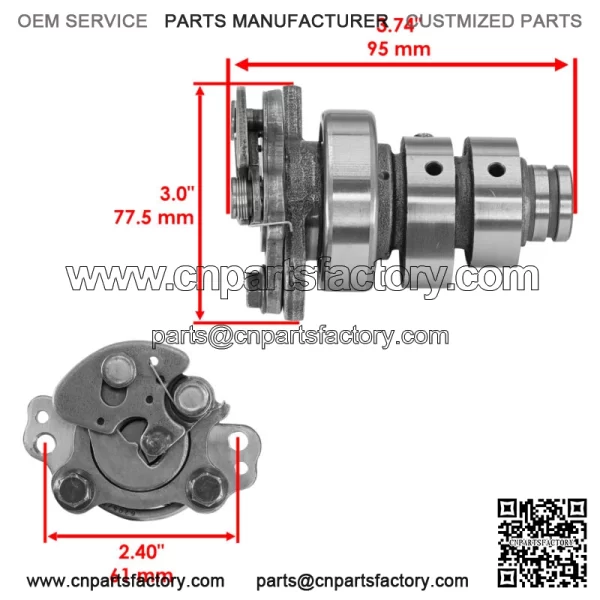 Camshaft Kit For Yamaha Grizzly 700 YFM700FG 2007-13 / Grizzly 550 YFM550 09-14 - Image 2