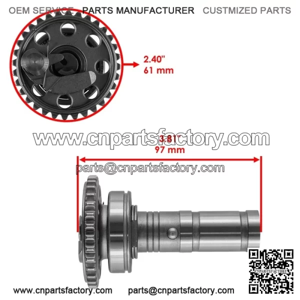 Camshaft Kit W/ Cam Chain for Yamaha YFZ450R YFZ 450 R 2009 2010 2011 2012 2013 - Image 3