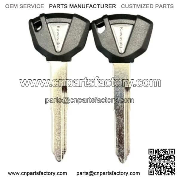 Kawasaki EN650 Vulcan Z400 ER400 EX400 Ninja 650 Z650 EN Z900 Key Blanks Set of 2 - Image 2